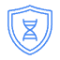 Shield and DNA icon representing genomic privacy